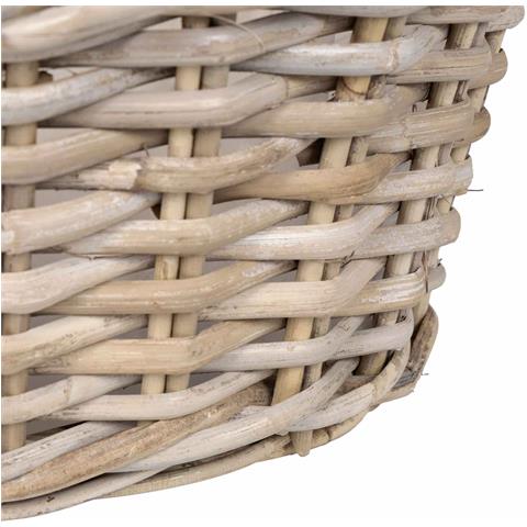 Cesto per Piante con archiviazione 2 pcs Grigio Rattan Lacak - Foto 8