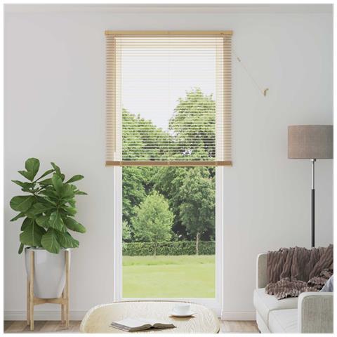 Tenda Veneziana Marrone Chiaro con Motivo 213 x 90 cm PVC - Foto 2