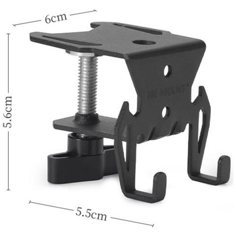 Gancio Porta Bombola Multiuso Per Esterno - Morsetto In Ferro Nero Regolabile 1~2.5cm Con Gancio Antiscivolo E Apribottiglie - Foto 1