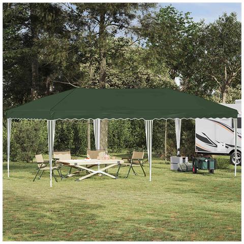 Tenda per feste a pop-up 575 x 290 x 245 cm Verde - Foto 2
