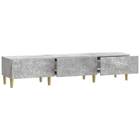 Mobile TV 147 x 34,5 x 30 cm Grigio Cemento - Foto 2