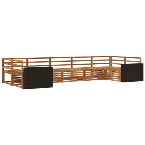Set di divani da esterno 7 pcs Naturale - Foto 1