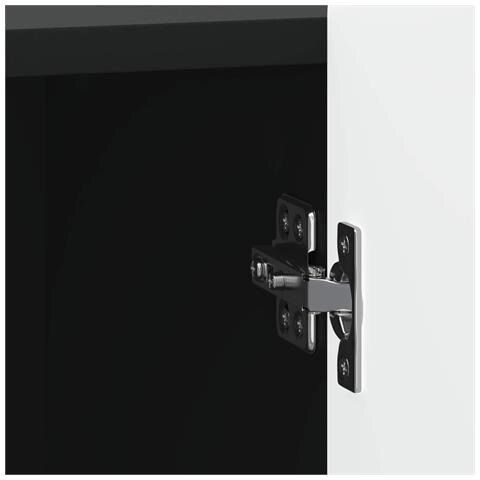 Armadio da Notte 2 pcs Nero 43 x 34,5 x 52 cm - Foto 9