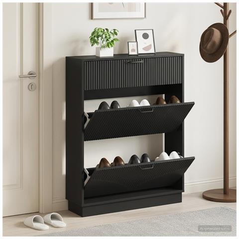 Mobile per scarpe HOORN 78 x 24 x 100 cm Legno ingegnerizzato - Foto 2