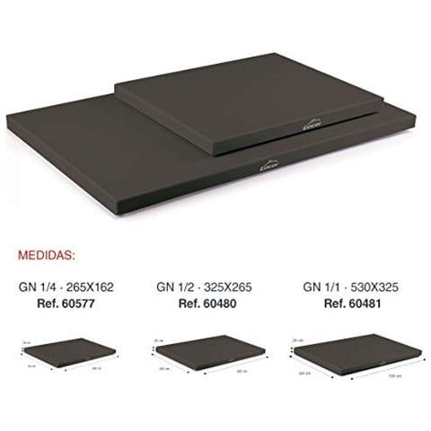 60480 Tagliere, nero, GN 1/2 - 325 x 265 x 20 mm - Foto 2