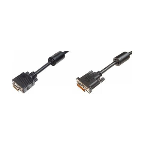 Cavo Monitor Connettori Dvi 24+5 Maschio / Vga 15 Poli Maschio Mt. 1.80 - Foto 2
