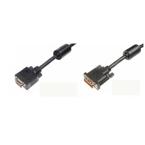Cavo Monitor Connettori Dvi 24+5 Maschio / Vga 15 Poli Maschio Mt. 1.80 - Foto 1