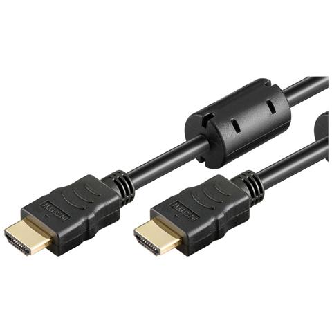 CAVO HDMI 1.4 CON ETHERNET E FERRITI A / A M / M 10.0 m - Foto 1