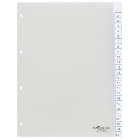Divisorio 25 Tasti Fori 80x80x80 A4 Inserti Prestampati 0-25 Az Inclusi - Foto 1