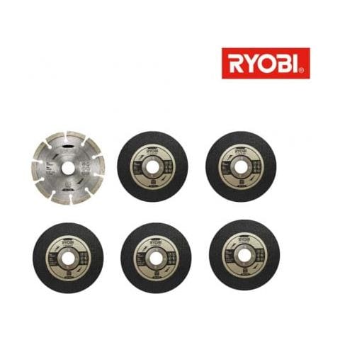 Kit 6 Dischi Per Smerigliatrice Ryobi Diametro 125mm Rak6agd125 - Foto 2