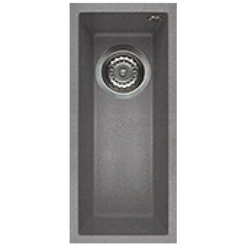 Lavello Quadra 50 Granitek Sottotop 20x44 cm 1 vasca Colore Grigio Cemento 48 - Foto 1