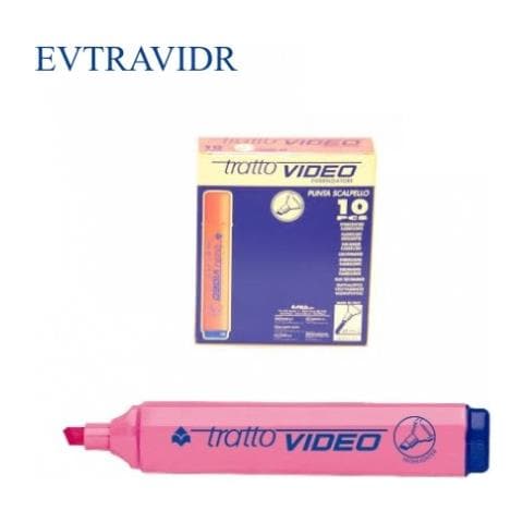 1 Evidenziatore Tratto Video Rosa - Foto 1