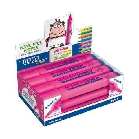 1 Evidenziatore Tratto Video Rosa - Foto 2
