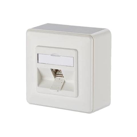 Metz Connect C6amodul 270 - Steckdosenauslass - Rj 45 - 1 Network Socket - Pure White, Ral 9010 (130b12d10002-e)  - Foto 1