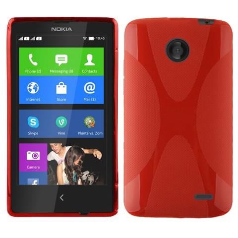 Custodia Compatibile Con Nokia Lumia X In Rosso Cremisi - Coperchio Protettivo In Silicone Tpu Flessibile - Foto 1