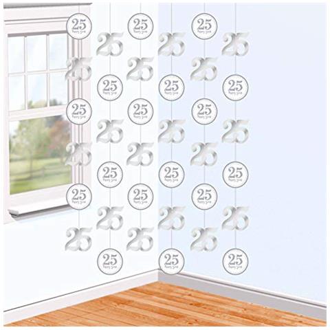 9902202 2 m Sparkling Silver Anniversary Pristmatic Stringa Decorazione Kit - Foto 1