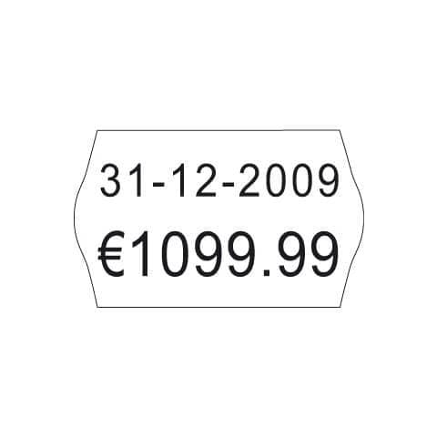 Etichette Removibili Per Prezzatrici 16x26 Mm 2 Linee Bianco Conf. Da 10000 - Fsr-10wr1626 - Foto 1