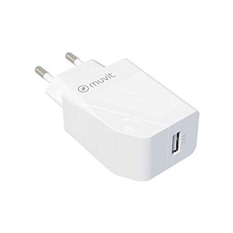 Muvit Per Il Cambiamento Trasformatore 2.4a Usb 12w Bianco - Foto 1