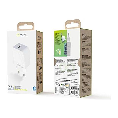 Muvit Per Il Cambiamento Trasformatore 2.4a Usb 12w Bianco - Foto 2
