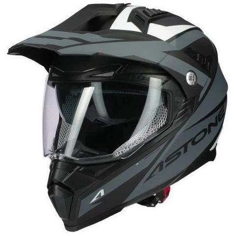 ASTONE HELMETS - Crossmax Casco Cross Ouragan Opaco Grigio Scuro - ePRICE