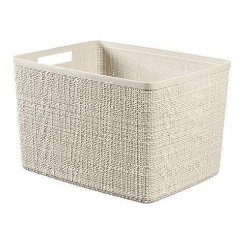 Cestino Rettangolare In Juta 20 L - Beige - Foto 5
