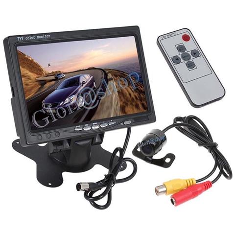 Kit Monitor 7 Pollici Mini Telecamera Tenuta Stagna Retromarcia Auto Microcamera - Foto 1