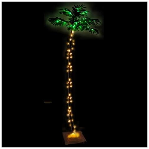 Palma con LED Bianco Caldo 136 LED 220 cm - Foto 2