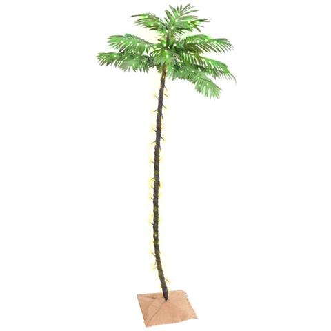 Palma con LED Bianco Caldo 136 LED 220 cm - Foto 1