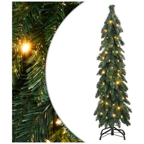 Albero Di Natale Artificiale Preilluminato Con 80 Led 150 Cm - Foto 1
