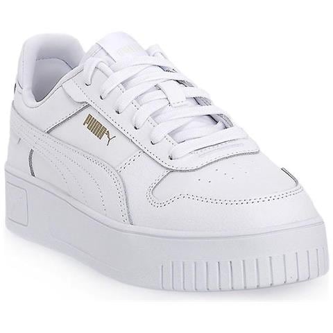 Carina Street Platform Sneakers Pelle Bianco Bianco 38,5 - Foto 1
