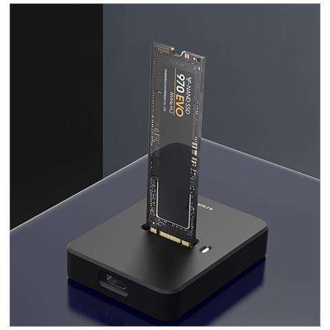 DD-U3M2 docking station per unità di archiviazione USB 3.2 Gen 1 (3.1 Gen 1) Type-C Nero - Foto 2