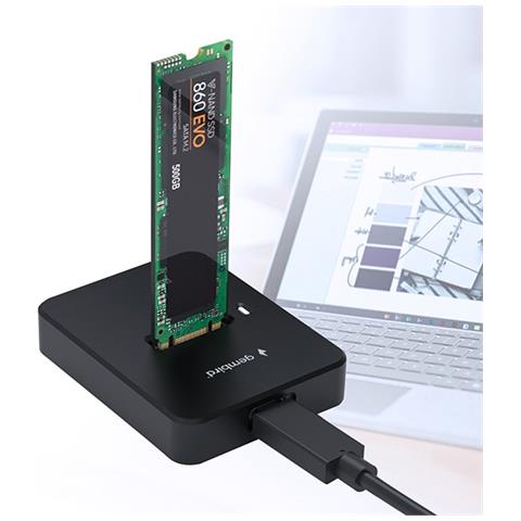 DD-U3M2 docking station per unità di archiviazione USB 3.2 Gen 1 (3.1 Gen 1) Type-C Nero - Foto 6