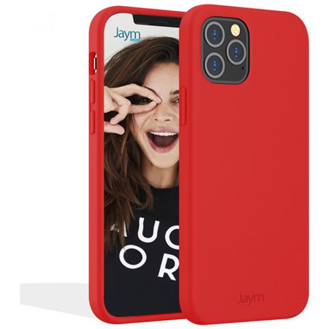 Cover Per Iphone 13 Pro Max Premium Silicone Microfibra, Rosso - Foto 1