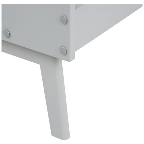 Letto Singolo Legno Grigio 90 X 200 Cm Bonnac - Foto 2