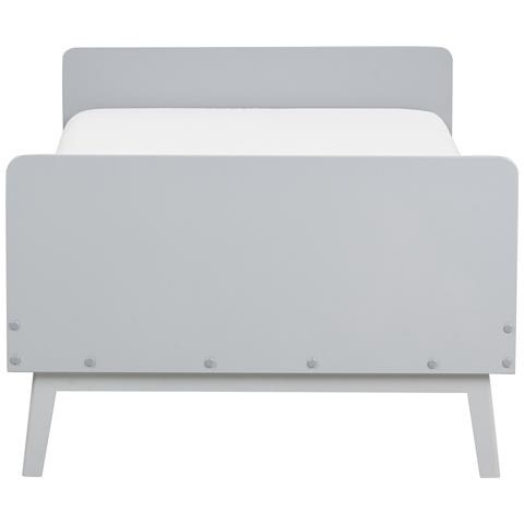 Letto Singolo Legno Grigio 90 X 200 Cm Bonnac - Foto 7