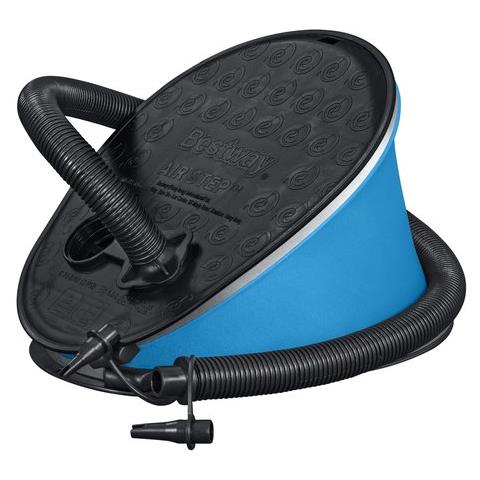 Gonfiatore Bestway 62005 A Pedale Air Step 1,6 Lt Nero E Azzurro - Foto 1