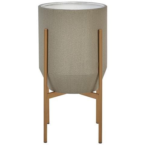 Vaso Per Piante Rialzato Hybridum Metallo 33 Cm Grigio - Foto 2