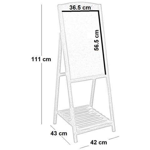 Lavagna Pubblicitaria Da Esterno Locali Colore Bianco Anticato - Foto 2