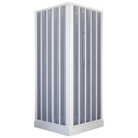 Box Doccia In Pvc Angolare Con Apertura A Soffietto 80 X 120 Modello Balena - Foto 2