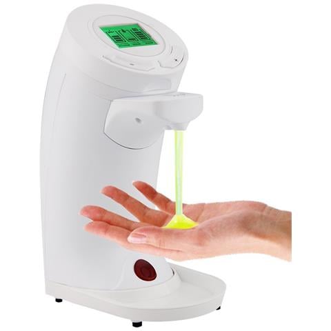 Dispenser Sapone Automatico 250ML Erogatore Sensore a Infrarossi e Display LCD - Foto 1