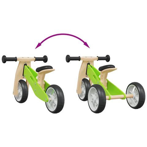 Bicicletta Senza Pedali per Bambini 2 in 1 Verde - Foto 10