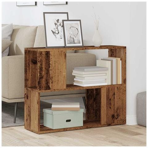 Libreria/divisorio Legno Antico 80x24x63 Cm - Foto 3