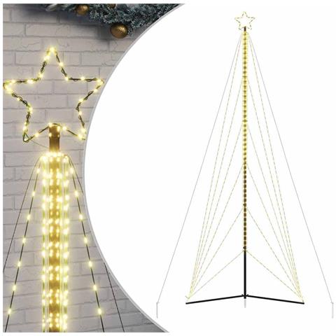 Albero Di Natale A Led 861 Led Bianco Caldo 478 Cm - Foto 2
