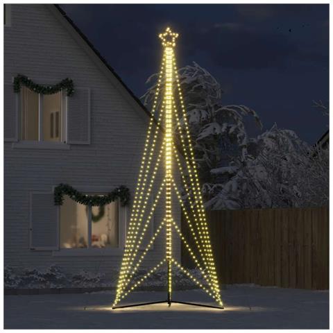 Albero Di Natale A Led 861 Led Bianco Caldo 478 Cm - Foto 3