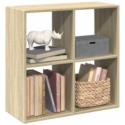 Libreria Divisorio Rovere Sonoma 69,5x29x69,5 Cm In Truciolato - Foto 1