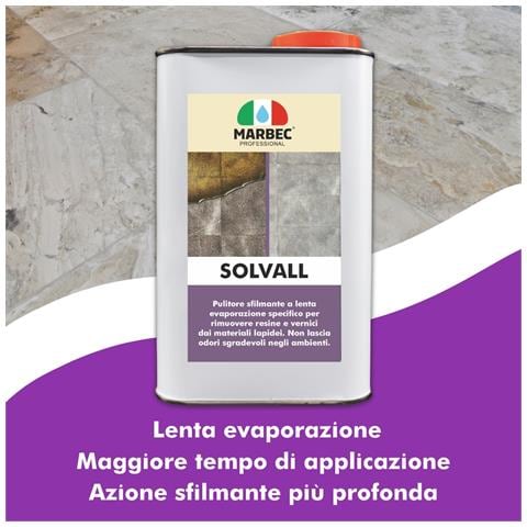 Solvall 1ltx6pz - Pulitore Sfilmante Per Materiali Lapidei - Foto 5