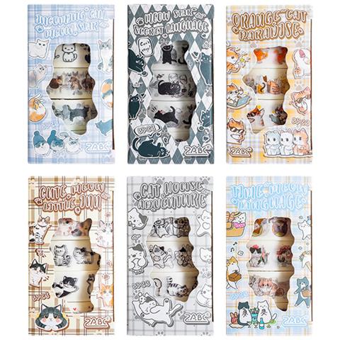 Set Di Nastro Washi Per Cancelleria Con Gattini Carini Per Il Journaling - Foto 5