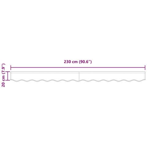 Contrasto per tende per telaio da 2.5 m Multicolore 2.3x0.2 m - Foto 7