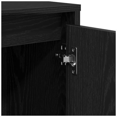 Mobile Nero Rovere 102x33x75 cm in Legno Ingenerizzato - Foto 9