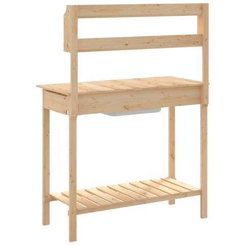 Tavolo Invaso con Lavello 47,5x44x139,5 cm Massello Abete - Foto 9